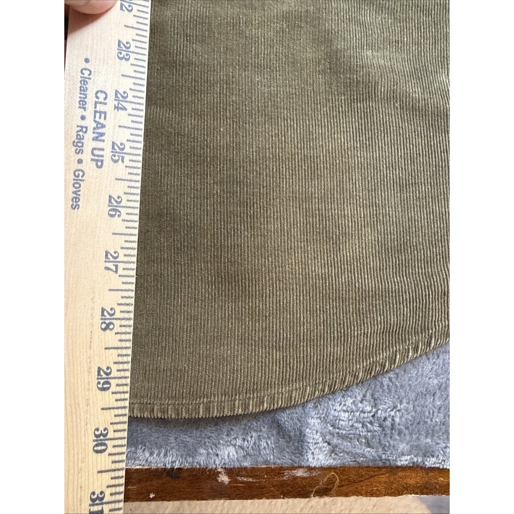 Vintage Disney Pooh Corduroy Shirt Medium Olive Green Embroidered Winnie Pooh - Picture 8 of 9